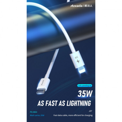 Дата кабель USB-C to Lightning 1.0m PD-B84i 35W Proda (PD-B84i-WHT)