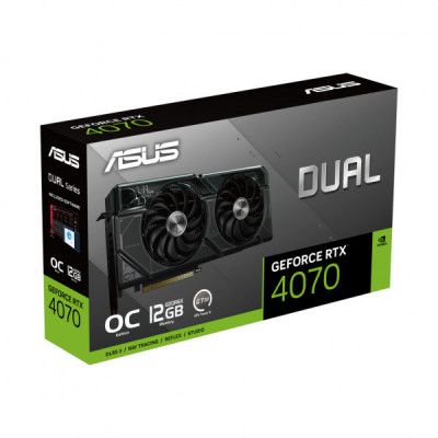 Відеокарта ASUS GeForce RTX4070 12Gb DUAL OC (DUAL-RTX4070-O12G)