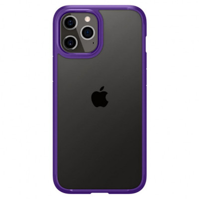 Чохол до мобільного телефона Spigen iPhone 12 Crystal Hybrid, Hydrangea Purple (ACS01478)