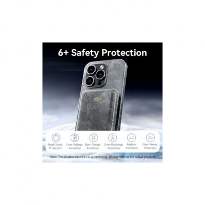 Батарея універсальна VENTION Magnetic Wireless 10000mAh 20W PD USB-C In/Out, QI-15W Black (FHNB0)