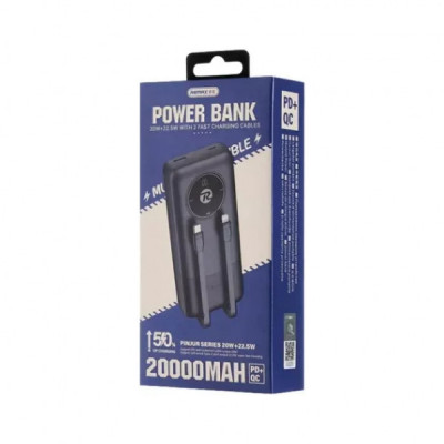 Батарея універсальна Remax 20000mAh, 22.5W, Black (RPP-38 / 45364)