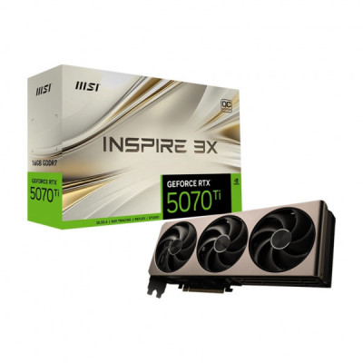 Відеокарта MSI GeForce RTX5070 Ti 16GB INSPIRE 3X OC (RTX 5070 Ti 16G INSPIRE 3X OC)