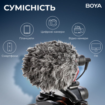 Мікрофон Boya BY-MM1+ Black (BY-MM1+) Мікрофон Boya BY-MM1+ Black (BY-MM1+)