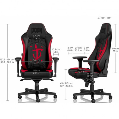 Крісло ігрове Noblechairs Hero Doom Edition (NBL-HRO-PU-DET)