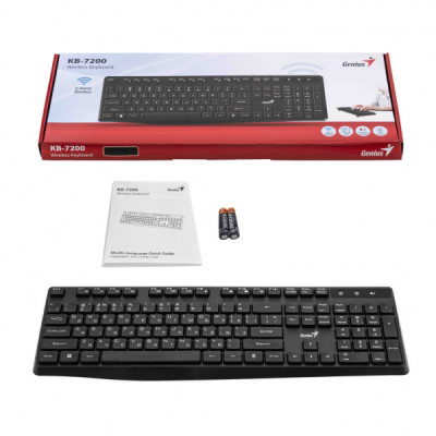 Клавіатура Genius KB-7200 Wireless UA Black (31320002406)