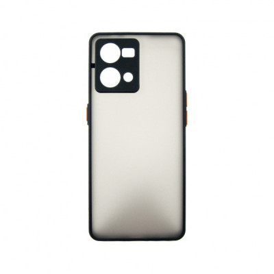 Чохол до мобільного телефона Dengos Kit for OPPO Reno 7 4g case + glass (Black) (DG-KM-32)