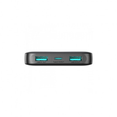 Батарея універсальна JOYROOM 10000mAh 12W 2*USB-A, USB-C In/Out, Black (JR-PBF12 / 6956116713256)