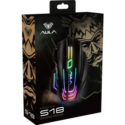 Мишка Aula S18 USB Black (S18)