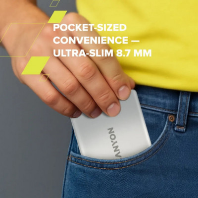 Батарея універсальна Canyon 5000mAh OnPower 500 PD20W Magnetic wireless MagSafe Grey (CNS-CPB500G) Батарея універсальна Canyon 5000mAh OnPower 500 PD20W Magnetic wireless MagSafe Grey (CNS-CPB500G)