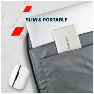 Батарея універсальна Canyon 10000mAh OnPower 511 PD20W Magnetic wireless MagSafe Grey (CNS-CPB511G) Батарея універсальна Canyon 10000mAh OnPower 511 PD20W Magnetic wireless MagSafe Grey (CNS-CPB511G)