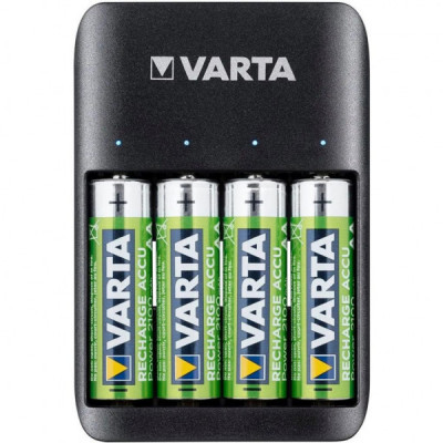 Зарядний пристрій для акумуляторів Varta Value USB Quattro Charger + 4шт. AA 2100 mAh (57652101451)