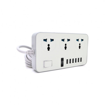 Мережевий фільтр живлення Voltronic TВ-Т09, 3роз, 6*USB White (ТВ-Т09-White)