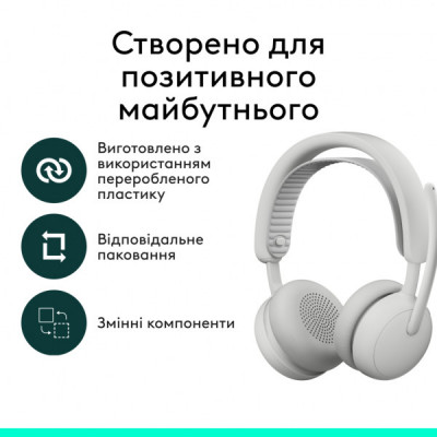 Навушники Logitech Zone Wireless 2 ES Off-White (981-001508) Навушники Logitech Zone Wireless 2 ES Off-White (981-001508)