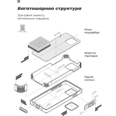 Чохол до мобільного телефона Armorstandart ICON Case Samsung A54 5G (A546) Camera cover Red (ARM66176)