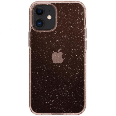 Чохол до мобільного телефона Spigen iPhone 12 mini Liquid Crystal Glitter, Rose Quartz (ACS01742)