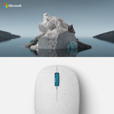 Мишка Microsoft Ocean Plastic Bluetooth White (I38-00009)