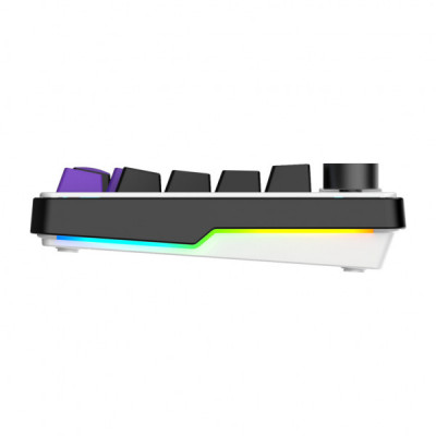 Клавіатура Hator Hellyberry HK75 Mechanical Linear RGB Wireless/Bluetooth/USB UA White/Violet (HK75_wireless)