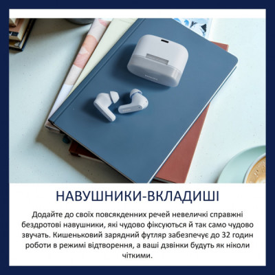 Навушники Philips TAT2000BL/00 Wireless White (TAT2000BL/00)