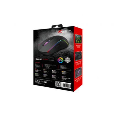 Мишка Xtrike ME GW-611 Wireless RGB Black (GW-611)