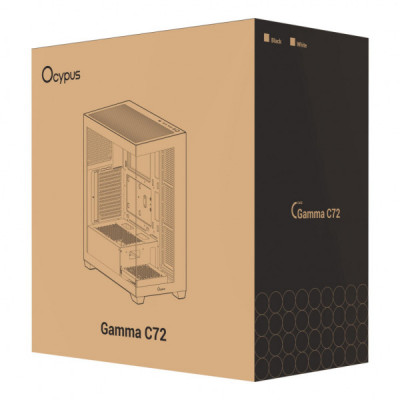 Корпус для ПК OCYPUS GAMMA C72 WH (GAMMA-C72-WHD000XX-GL)