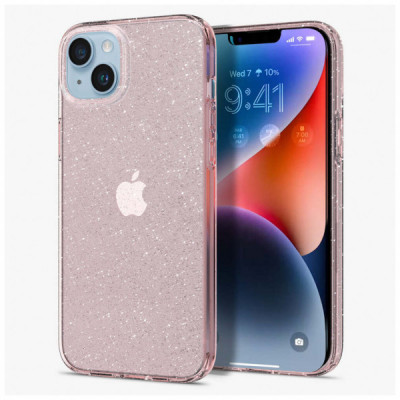 Чохол до мобільного телефона Spigen Apple iPhone 14 Liquid Crystal Glitter, Rose Quartz (ACS05035)