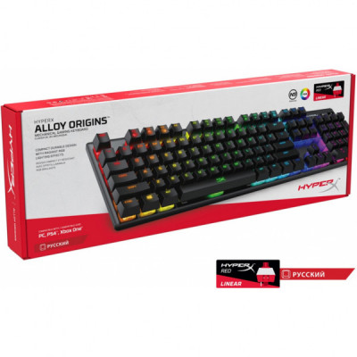 Клавіатура HyperX Alloy Origins HX Red (4P4F6AX)