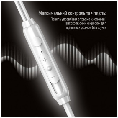 Навушники ColorWay 3.5 mm Wired Earphone UrbanBeat White (CW-WD03WT)