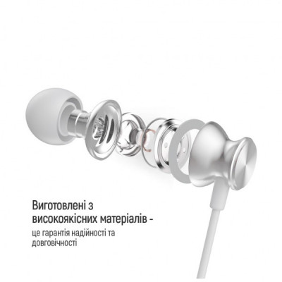 Навушники ColorWay 3.5 mm Wired Earphone UrbanBeat White (CW-WD03WT)