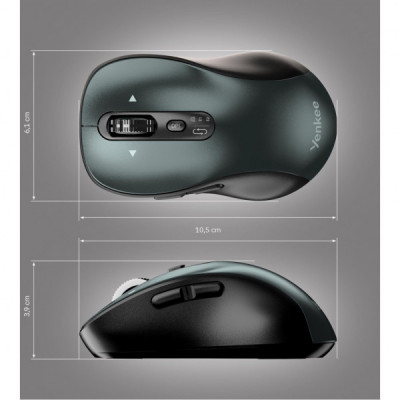 Мишка YENKEE YMS 2010BK Gyro Wireless/Bluetooth Black (45025343)