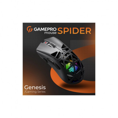 Мишка GamePro Genesis Spider Wireless/Bluetooth/USB Black (GM870B)