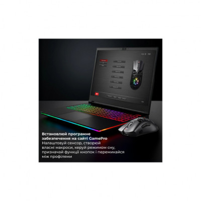 Мишка GamePro Genesis Spider Wireless/Bluetooth/USB Black (GM870B)