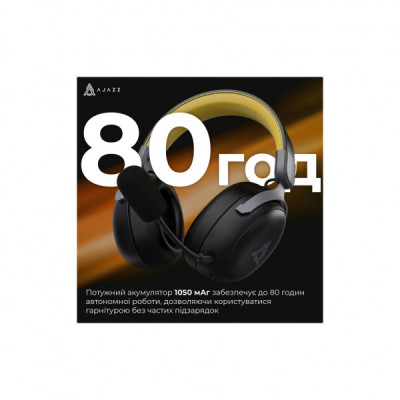 Навушники Ajazz AHM08 MAX 3-Mode Black (AHM08-MAX-BGY)