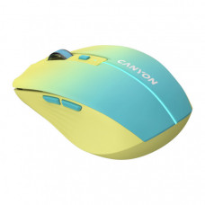 Мишка Canyon MW-44 LED Rechargeable Wireless/Bluetooth Yellow Blue (CNS-CMSW44UA)