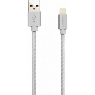 Дата кабель USB 2.0 AM to Lightning 1.0m MFI Pearl White Canyon (CNS-MFIC3PW)