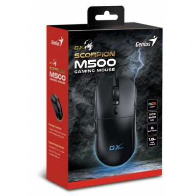 Мишка Genius Scorpion M500 USB Black (31040011400)