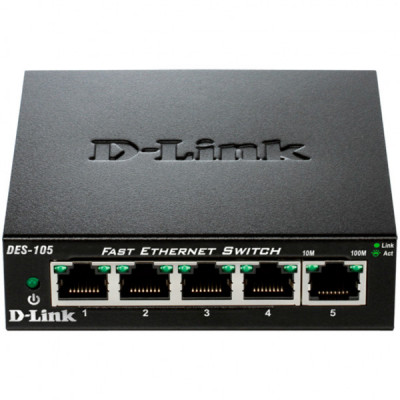 Комутатор мережевий D-Link DES-105