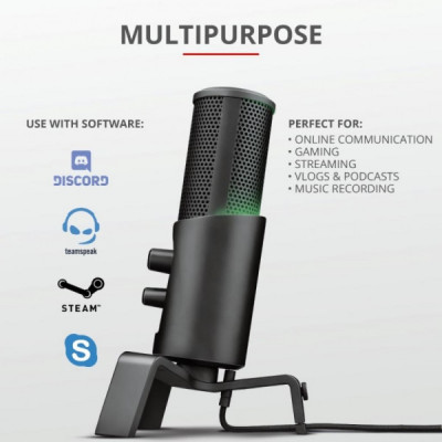 Мікрофон Trust GXT 258 Fyru USB 4-in-1 Streaming Microphone Black (23465)