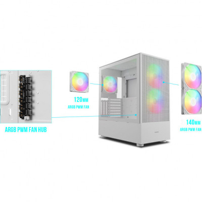 Корпус Gamdias TALOS M3 MESH WH (4711514500905)