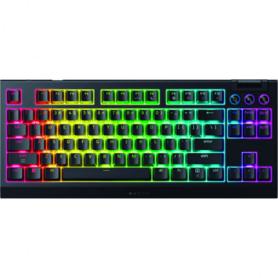 Клавіатура Razer BlackWidow V4 Low-Profile TKL Wireless/Bluetooth/USB Orange switch UA Black (RZ03-05450700-R3M1)
