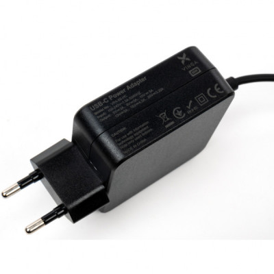 Блок живлення до ноутбуку Vinga HP 65W 5V3A/9V3A/12V5A/15V4.3A/20V3.25A USB-C (VPA-65-H-C)