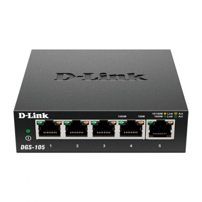 Комутатор мережевий D-Link DGS-105/E