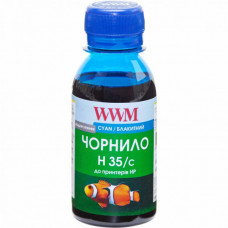 Чорнило WWM HP №22/134/121 100г Cyan (H35/C-2)