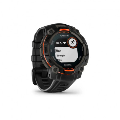 Смарт-годинник Garmin Instinct 3, 45mm, Solar, Black Bezel with Black Band, GPS смарт-годинник (010-02934-00)