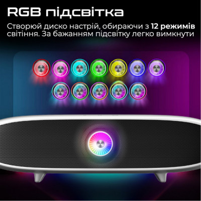 Акустична система Promate Delta-X 20W White (delta-x.white) Акустична система Promate Delta-X 20W White (delta-x.white)