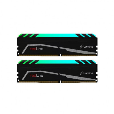 Модуль пам'яті для комп'ютера DDR4 16GB (2x8GB) 3200 MHz Redline Lumina RGB Mushkin (MLA4C320GJJM8GX2)