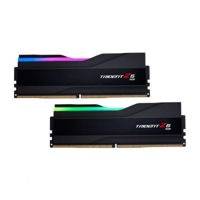 Модуль пам'яті для комп'ютера DDR5 32GB (2x16GB) 6600 Trident Z5 RGB Black G.Skill (F5-6600J3440G16GX2-TZ5RK)