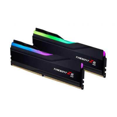 Модуль пам'яті для комп'ютера DDR5 32GB (2x16GB) 6600 Trident Z5 RGB Black G.Skill (F5-6600J3440G16GX2-TZ5RK)