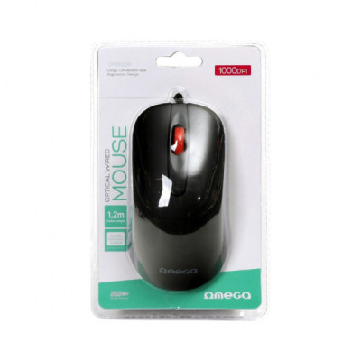 Мишка Omega OM-520 USB Black (OM0520B)