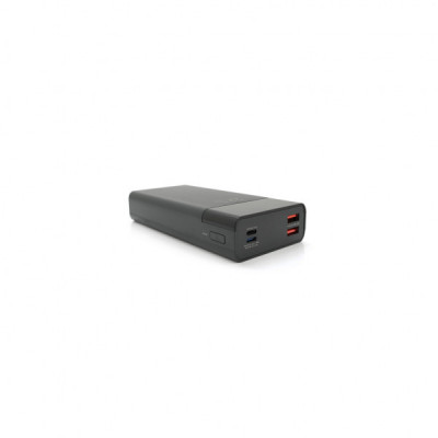 Батарея універсальна Remax 20000mAh, 20W, 2*USB+Type-C, Black (RPP-672)