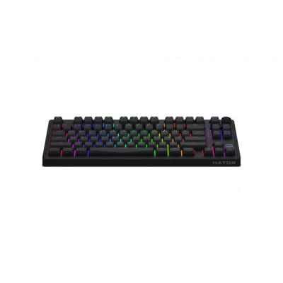 Клавіатура Hator Skyfall 80 PRO Aurum Vanila Silent RGB Wireless/Bluetooth/USB UA Black (HTK4181UA)